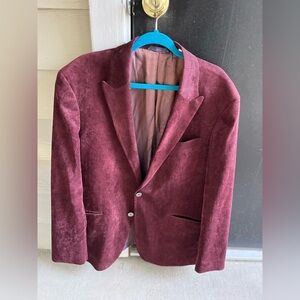 (44R) Robert Graham Men’s Blazer in Burgundy